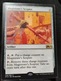MTG Core Set 2019 M19 Magistrate's Scepter MINT - Image 1