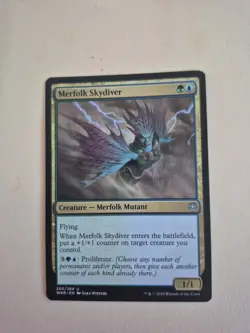 Merfolk Skydiver - War Of The Spark - Near Mint, English - MTG 205/264 (C) - Image 1