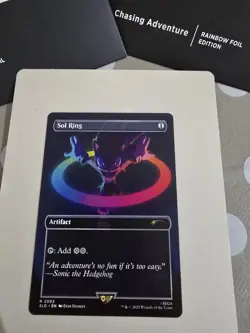 Sol Ring IN HAND (non foil) Rare MtG Sonic Hedgehog Secret Lair SLD Magic NM/M - Image 1