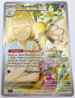 Pokemon Karte TCG Lillys Bandelby 164/159 Reisegefahrten Holo Rare Deutsch NM - Image 1