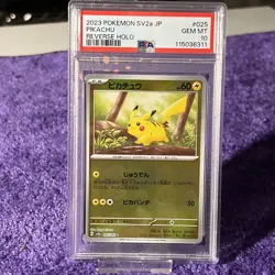 2023 Pokemon SV2a JP Japanese Pokeball Reverse Holo #025 Pikachu PSA 10 - Image 1