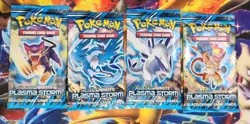 Pokemon Black & White Plasma Storm Favtory Sealed Booster Packs - Art Set - Image 1