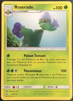 CARTE POKEMON Roserade Ultra-Prisme 5/156 Excellent etat, jamais jouee - Image 1