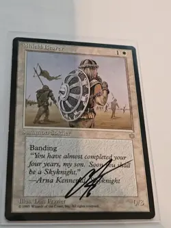 Shield Bearer Artist Proof Signed Altered Sketch By Dan Frazier Onion Knight Mtg - Image 2