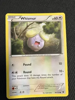 Whismur XY - Fates Collide #80/124 Common 2016 Pokemon TCG - Image 1