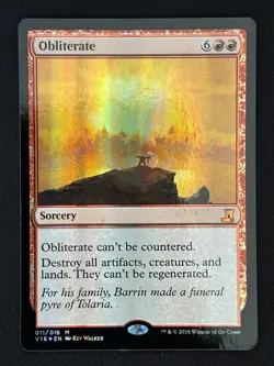 1x MTG Obliterate (Foil) - From the Vault: Lore (V16) #11 - Magic the Gathering - Image 1