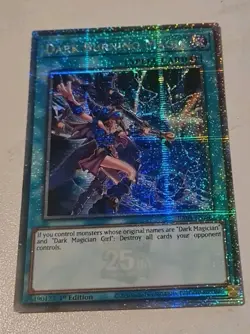 Dark Burning Magic Quarter Century Secret Rare 1st Edition RA04-EN246 Yugioh - Image 1