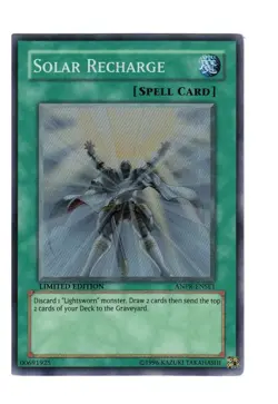 Yugioh- 1X Solar Recharge - Super Rare - Limited - ANPR-ENSE1 - Light Play - Image 1