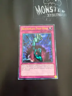 YUGIOH BOTTOMLESS TRAP HOLE ULTRA RARE LCYW-EN181 1ST EDITION - Image 1