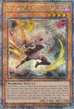 Yugioh - Sky Striker Ace - Raye [Alt Art] *QCSR* RA04-EN026 (NM) - Image 1