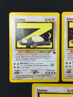 Lot of 5 2002 Pokemon Black Star Promo Card #49 Snorlax WOTC NM/Never Played - Image 3