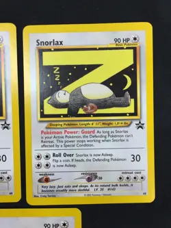 Lot of 5 2002 Pokemon Black Star Promo Card #49 Snorlax WOTC NM/Never Played - Image 5
