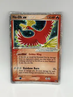 Pokemon Card Ho-oh ex 17/17 Pop Series 3 Holo Vintage Rare Cosmos Foil LP 2006 - Image 1