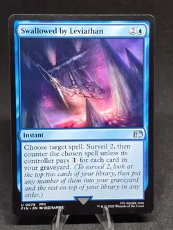 MTG Swallowed By Leviathan 0079 Final Fantasy Uncommon NM - Image 1