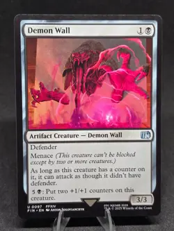 MTG Demon Wall 0097 Final Fantasy Uncommon NM - Image 1