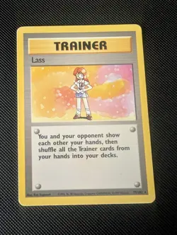 Lass 75/102 Pokemon Trading Card - Base Set - Very Good - Image 1
