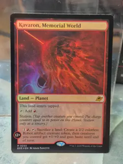 FOIL M 0255 Kavaron, Memorial World Land Planet Edge of Eternities MTG Card EOE - Image 1