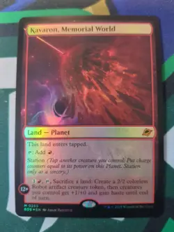 FOIL M 0255 Kavaron, Memorial World Land Planet Edge of Eternities MTG Card EOE - Image 1