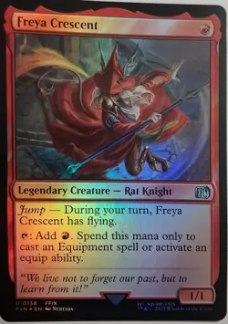 Freya Crescent Final Fantasy Foil Card, MTG Magic 138 - Image 1