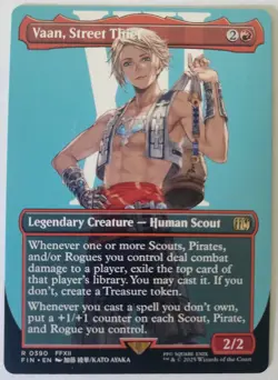 MtG FIN Vaan, Street Thief #390 Borderless Non-Foil - Image 1