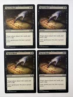 Sign in Blood - MTG - Magic The Gathering - Sorcery Play Set X4 - Image 1