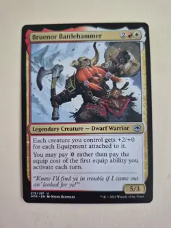 Bruenor Battlehammer - Forgotten Realms - NM - MTG 219/281 - Image 1