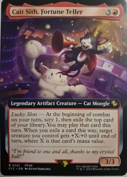MTG Final Fantasy Cait Sith Fortune Teller Extended Art NM #0151 - Image 1