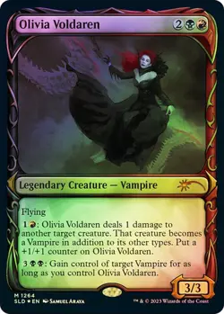 FOIL HALO Olivia Voldaren ~ Secret Lair [ Excellent ] [ Magic MTG ] - Image 1