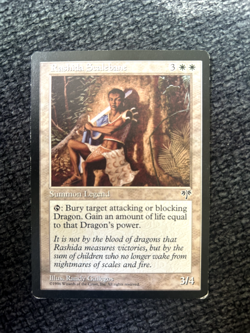 MTG Rashida Scalebane Mirage Regular Rare Magic the Gathering LP - Image 1