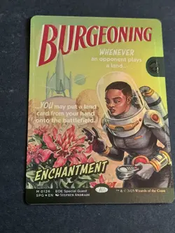 Burgeoning MTG 0126 Special Guest Poster Foil Edge of Eternities M/NM Pack Fresh - Image 1