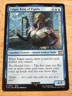 1x - Edgar, King of Figaro - Final Fantasy FIN - NM MTG - Image 1