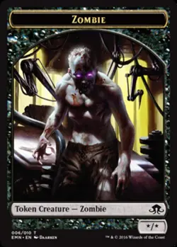 Zombie Token (006) - Eldritch moon #006/010 MTG Magic The Gathering - Image 1