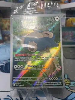 SEALED Pokemon Snorlax SVP 051 Scarlet & Violet 151 Holo Black Star Promo NM - Image 1