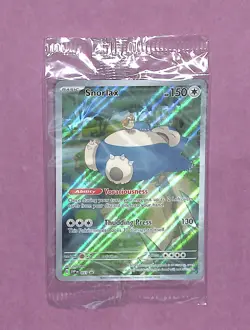 SEALED Pokemon Snorlax SVP 051 Scarlet & Violet 151 Holo Black Star Promo NM - Image 1