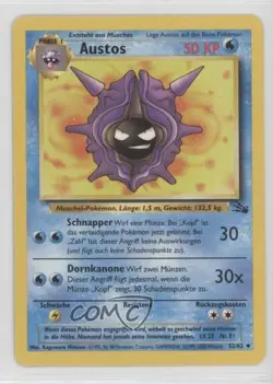 Cloyster German Pokemon Fossil #32 1999 10cj - Image 1