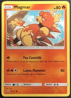 CARTE POKEMON Magmar Ultra-Prisme 18/156 Excellent etat, jamais jouee - Image 1