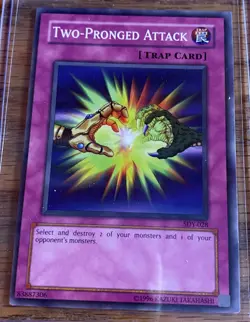 Two-Pronged Attack SDY-028 Common Unlimited Yugioh LP - Image 1