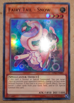 YUGIOH Fairy Tail Snow Super Rare OP05-EN005 - Image 1