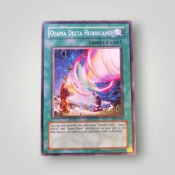 Yugioh Ojama Delta Hurricane!! IOC-EN034 Common Unlimited Edition NM/MINT - Image 1
