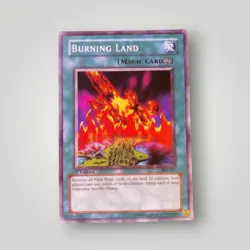 Burning Land Common Yugioh Card YGLD-ENA31 - Image 1