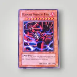 Ultimate Obedient Fiend [DR1-EN137] Common Heavily Played Unlimited - Yugioh sin - Image 1