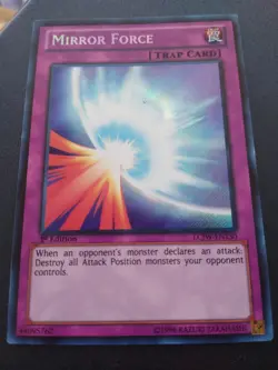 Yugioh! LP Mirror Force - LCJW-EN130 - Secret Rare - 1st Edition Lp - Image 1