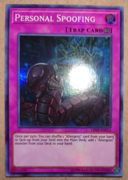 OP09-EN012 Personal Spoofing Super Rare Unlimited Edition Yugioh Card - Image 1