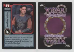 1998 Xena Warrior Princess Collectible Card Game 1st Edition Trojan Sergeant 2k3 - Image 3