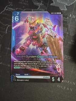 Gundam Card Game - Newtype Rising - GD001-002 LR - Unicorn Gundam (Destroy Mode) - Image 1