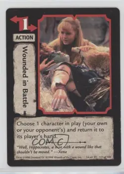 1998 Xena Warrior Princess Collectible Card Game Wounded in Battle #121 2k3 - Image 1