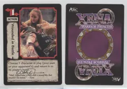 1998 Xena Warrior Princess Collectible Card Game Wounded in Battle #121 2k3 - Image 3