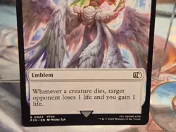 24 Sephiroth, One-Winged Angel Emblem Token Final Fantasy FIN MTG Card Creature - Image 4