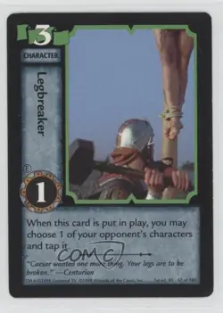 1998 Xena Warrior Princess Collectible Card Game 1st Edition Legbreaker #67 2k3 - Image 1