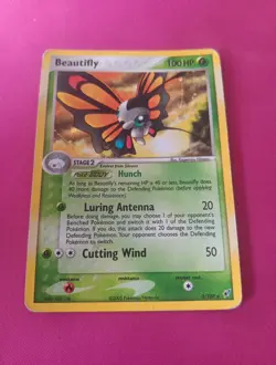 Beautifly 2/107 EX Deoxys Holo Rare Pokemon Card Heavily Played - Image 1